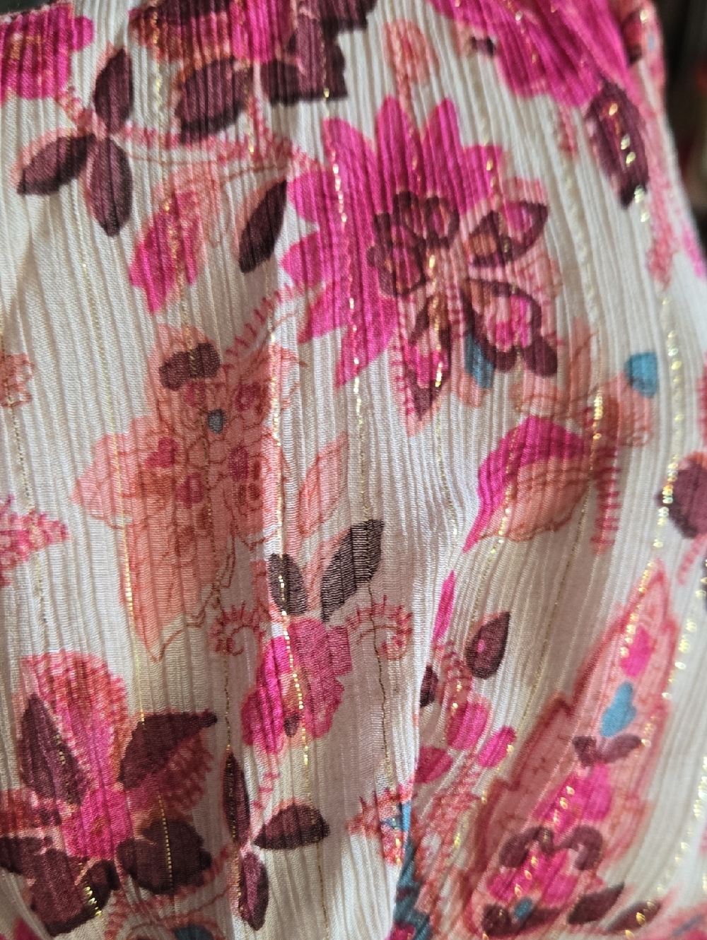 Sezane Sarah Pink Floral Midi Wrap Dress - Picture 15 of 15